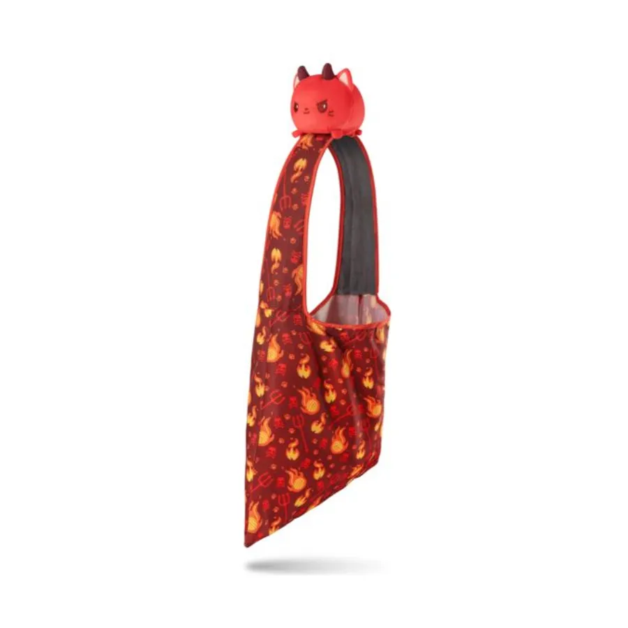 Plushie Tote: Red Devil Cat